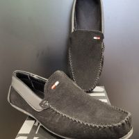 Мъжки мокасини от еко велур в черен цвят модел: Мukas01 , снимка 1 - Официални обувки - 45419849