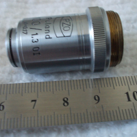 Имерсионен обектив 100/1.3 OI микроскоп PZO, снимка 2 - Медицинска апаратура - 45003454