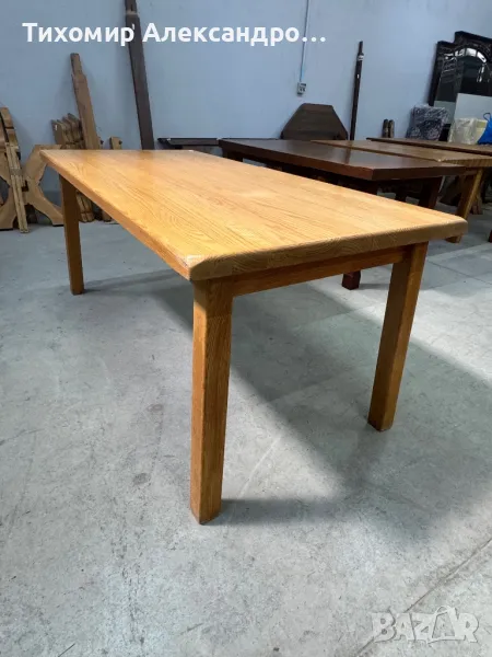 Трапезна маса от дъбов масив, снимка 1