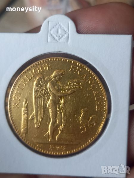Златна монета 100 Франка 1900г, снимка 1