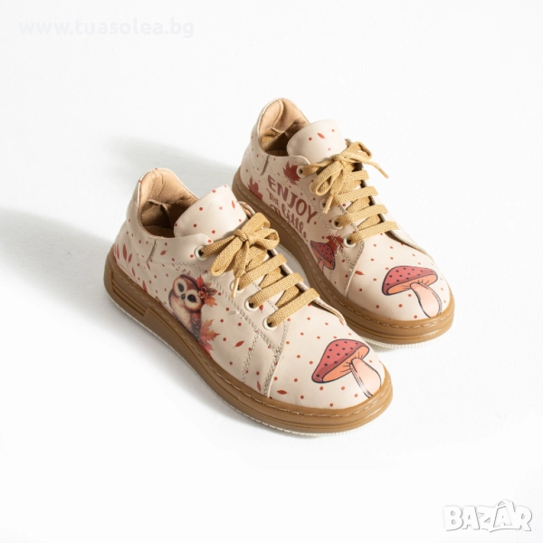 Анатомични дамски кецове от естествена кожа | Марка Tuasolea, снимка 1