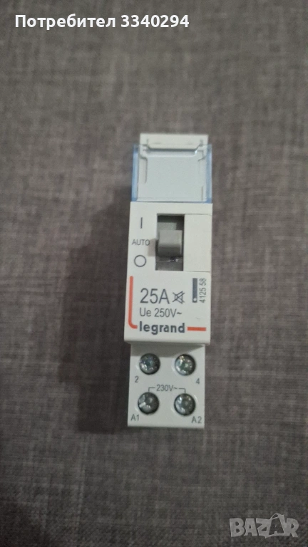 Модулен контактор Legrand 412558-25 A, 230 V, безшумен, снимка 1