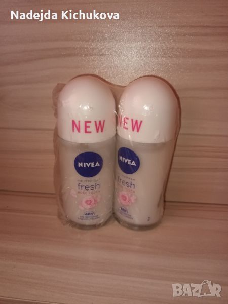 2 броя ролон за подмишници Nivea fresh Rose Touch.Двата броя за 8 лв., снимка 1