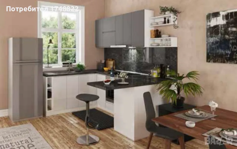 Кухня Гризо / Бланко 180/262/102, снимка 1