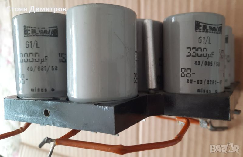 Електролитни кондензатори ELWA 10000uF/16V, 3300uF/40V, снимка 1