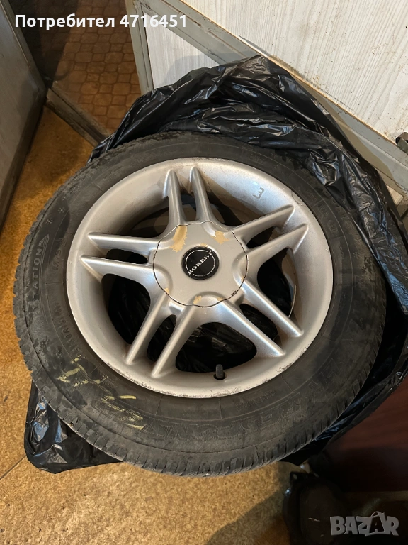 4 бр. Джанти BORBET с Гуми DUNLOP 195/60 R15 за Toyota Corrola 2005, снимка 1