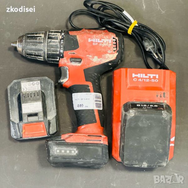 Акумулаторен винтоверт Hilti - Sf 2-A12 с 3бр. батерии и зарядно, снимка 1