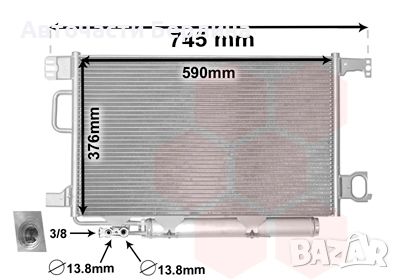 Кондензатор, климатик C-CLASS, снимка 1
