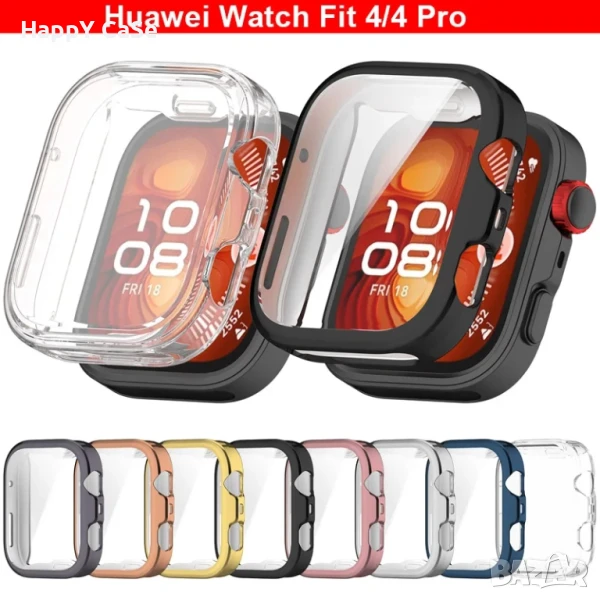 Huawei Watch Fit 4 / 4 Pro / Мек силиконов TPU кейс калъф с протектор, снимка 1