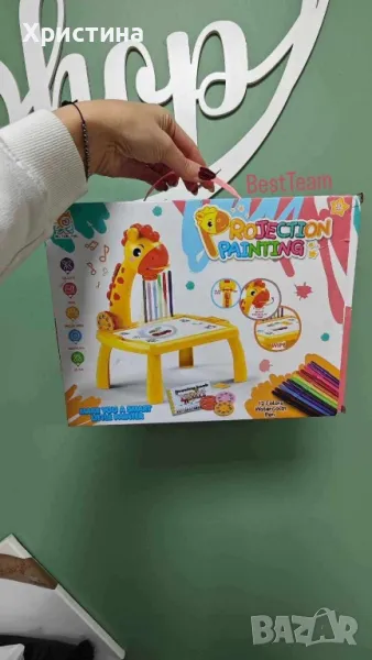 Детска масичка за рисуване с вграден проектор, снимка 1
