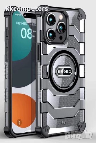 Калъф Wlons Hard Armor с MagSafe / Сив-прозрачен / за iPhone 17 Air 6.6 Баркод : 3133282, снимка 1