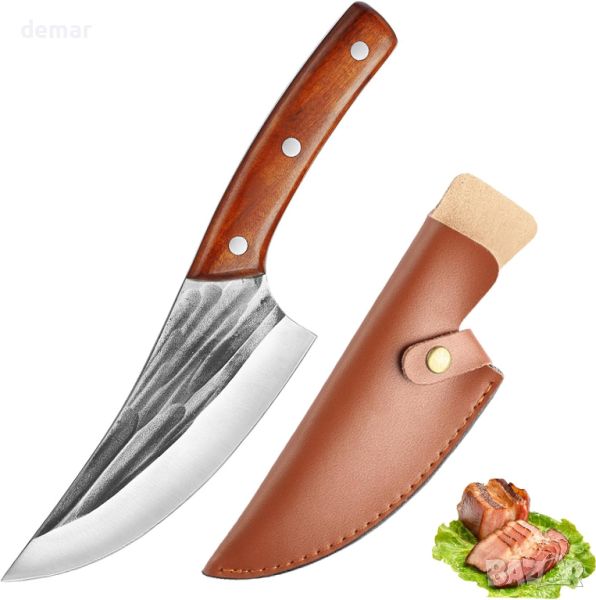 Fubinaty Chef's Knife 6-инчов кухненски нож Ръчно изработен кован нож за обезкостяване, снимка 1