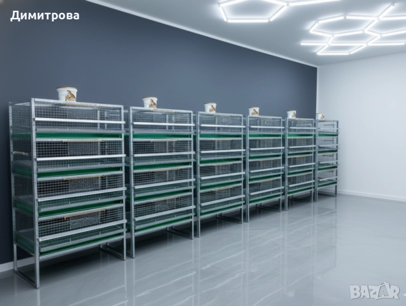 Четириетажни клетки за пъдпъдъци, снимка 1