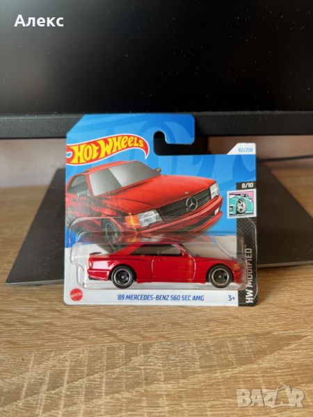 Hot Wheels 89 Mercedes-Benz 560 SEC AMG HTB70, снимка 1