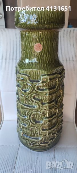 зелена голяма ваза, снимка 1