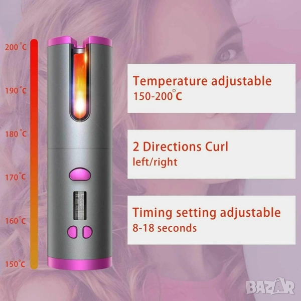 Безжична автоматично въртяща се маша , снимка 1