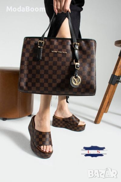 ⚡🤎Louis Vuitton уникални стилни дамски комплекти🤎⚡, снимка 1