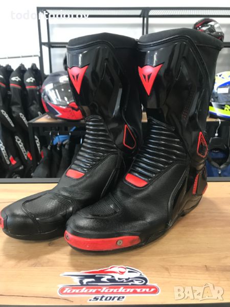 Mото ботуши DAINESE NEXUS /BLACK/RED, 46,протектори,подвижна става, снимка 1