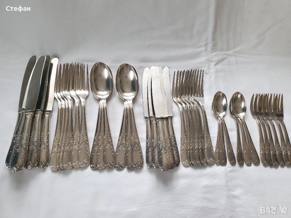 Комплект посребрени прибори, снимка 1