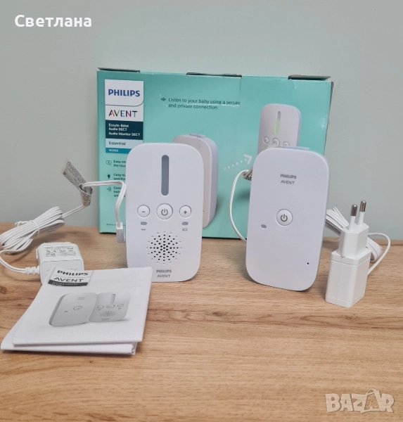 Бебефон Philips Avent SCD503 (DECT Audio Baby Monitor), снимка 1