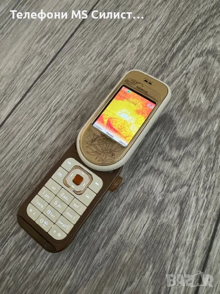 Nokia 7370 Gold Запазен Бг меню, снимка 1