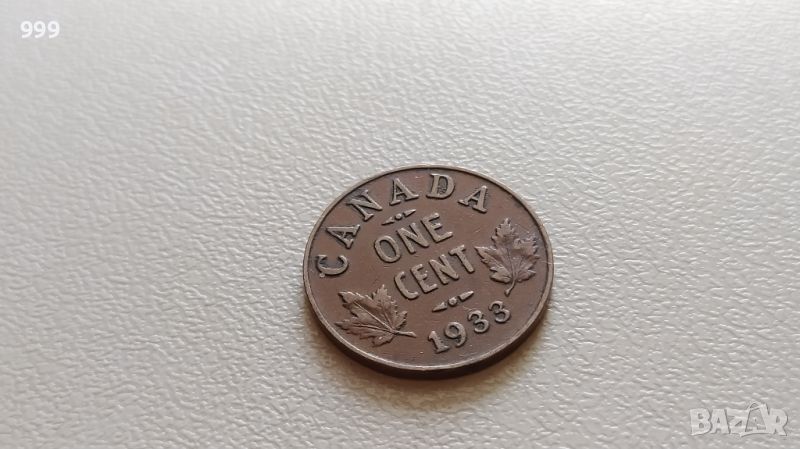 1 цент 1933 Канада, снимка 1