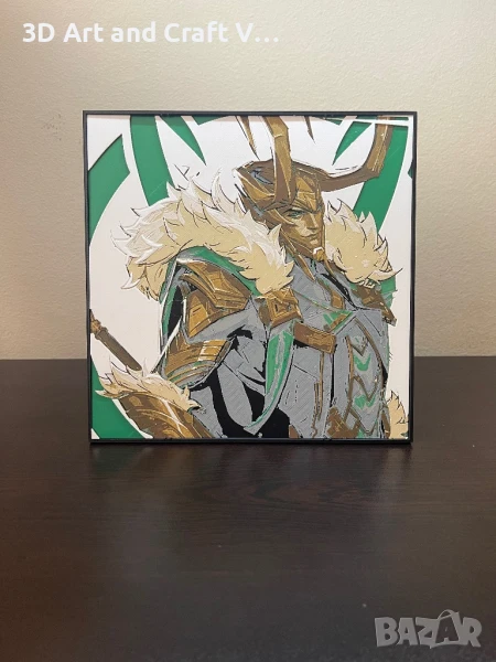  Релефна картина Loki – Marvel Rivals 🐍✨, снимка 1