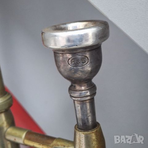Тромбон B&S MARKNEUKIRCHEN, Made in Germany, снимка 5 - Антикварни и старинни предмети - 45630842