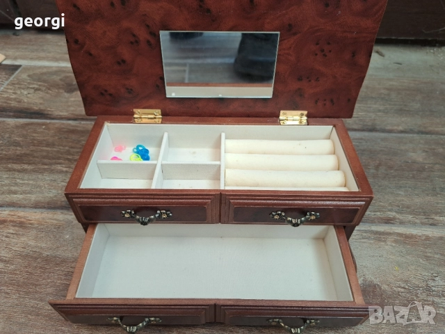 дървена кутия за бижута 26/2, снимка 3 - Декорация за дома - 51829013