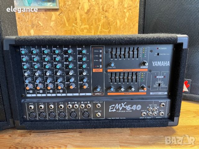 Усилвател / Миксер / Тонколони Yamaha EMX 640 + Peavey Eurosys 2, снимка 2 - Аудиосистеми - 45719242