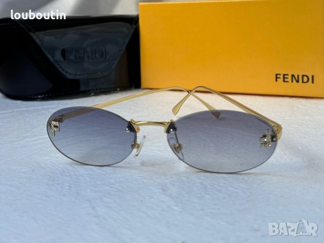 Fendi Дамски слънчеви очила елипса овални 4 цвята, снимка 5 - Слънчеви и диоптрични очила - 45276583