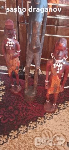 ръчно изработени африкански дърворезби, снимка 5 - Колекции - 52258277