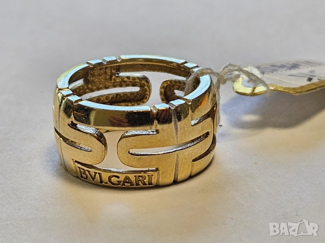 Златен дамски пръстен Bulgari 585/14k 5.45гр