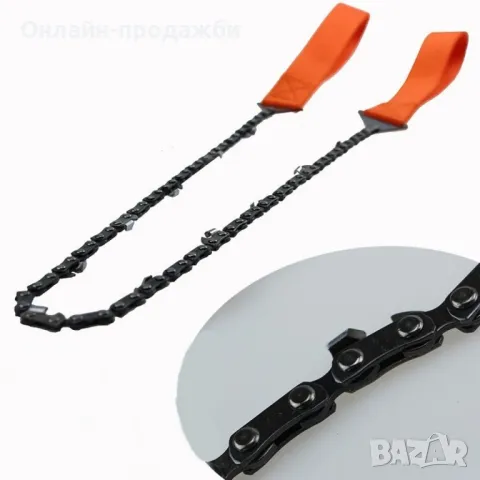 Преносима ръчна верига трион за рязане на дървета с дръжки 24 инча, снимка 6 - Други инструменти - 50296203