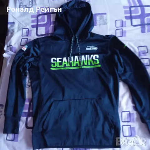 Nike NFL Seattle Seahawks S/M sweatshirt суичър НАЙК Сиатъл Сийхоукс худи hoodie, снимка 1 - Суичъри - 47984587