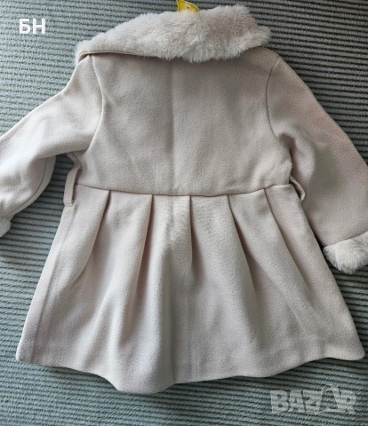 Палто с колан за момиче 12-18 месеца , снимка 3 - Детски якета и елеци - 54040716