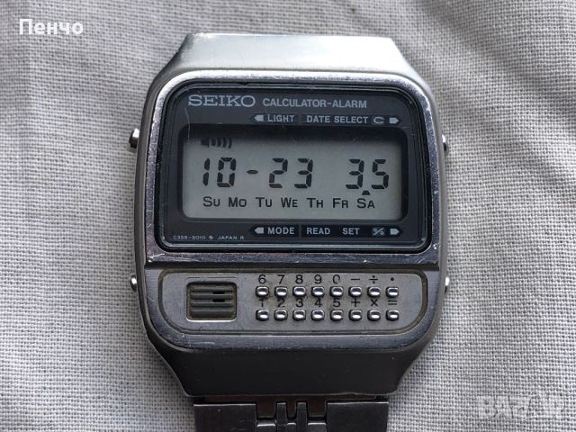 ретро LCD "SEIKO" CALCULATOR-ALARM  C359-5010 - JAPAN - 1970/79г., снимка 2 - Антикварни и старинни предмети - 45580145