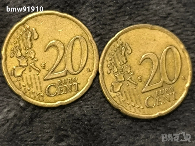 Колекционерски монети 20 цента Гърция 2002 , снимка 2 - Нумизматика и бонистика - 53699912