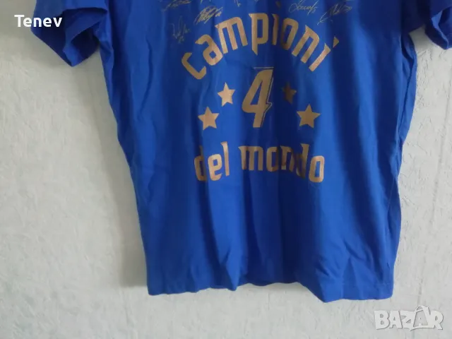 Италия 2006 Световни Шампиони оригинална тениска с автографи на отбора Italy Campioni Del Mondo Puma, снимка 5 - Тениски - 50218550