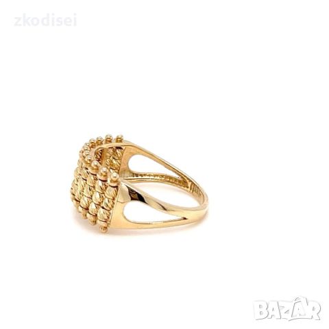 Златен дамски пръстен 3,26гр. размер:55 14кр. проба:585 модел:23700-2, снимка 2 - Пръстени - 46142875