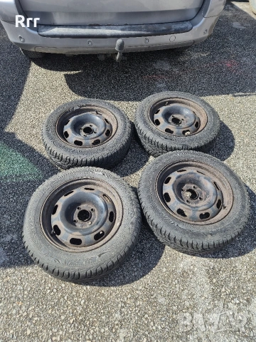 Продавам железни джанти с гуми 15 4х108 185 65 15 