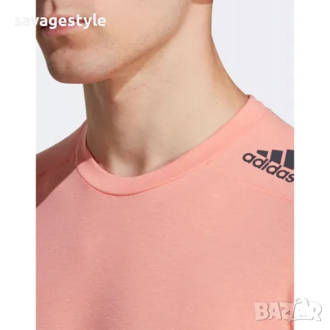 Мъжка тениска ADIDAS Designed For Training Tee Orange, снимка 4 - Тениски - 48843777