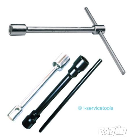 Немски Комбиниран КЛЮЧ 24 x 29 мм за кръгла Щанга Върток Вложки за Гуми Джанти Бус Джип Камион HEYCO, снимка 5 - Ключове - 51898676