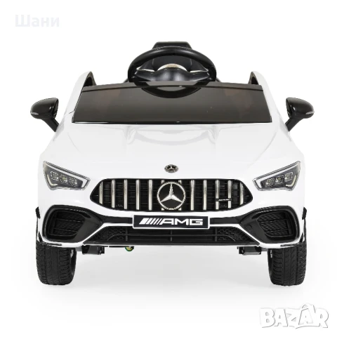 Акумулаторна кола Mercedes-AMG CLA 45 бял, снимка 2 - Детски велосипеди, триколки и коли - 50924008