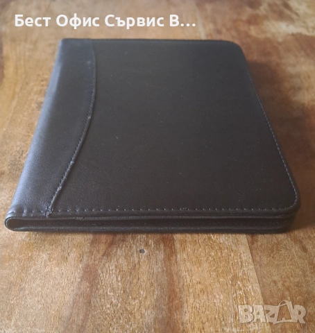 папка за документи луксозна кожена черна малка A5 , снимка 7 - Ученически пособия, канцеларски материали - 53486567