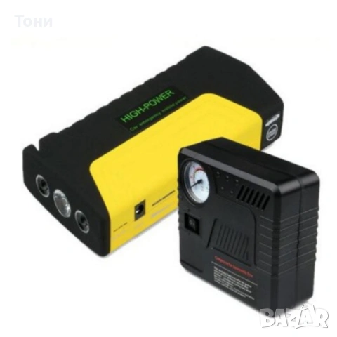 Мултифункционално стартерно устройство и компресор 2 в 1 Car Jump Starter 69800mAh, снимка 8 - Аксесоари и консумативи - 54140384