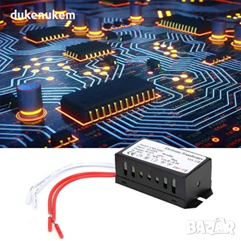 Електронен трансформатор 60W – 220V към 12V, ултратънък, стабилизирано захранване, снимка 6 - Друга електроника - 52694940
