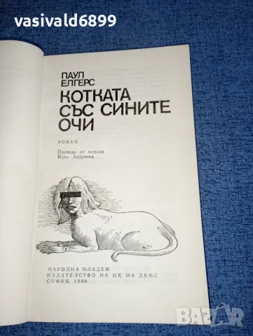 Паул Елгерс - Котката със сините очи , снимка 4 - Художествена литература - 47235617