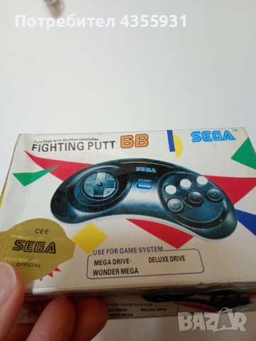 Конзола Sega mega drive 2 джойстик контролер Сега Мега Драйв 2 телевизионна игра , снимка 5 - Антикварни и старинни предмети - 51392191