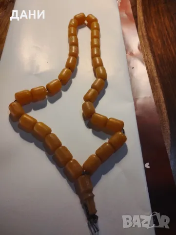 Оригинална, изключително стара кехлибарена броеница, 100 % истински кехлибар,над 120одини, снимка 3 - Други ценни предмети - 49889039